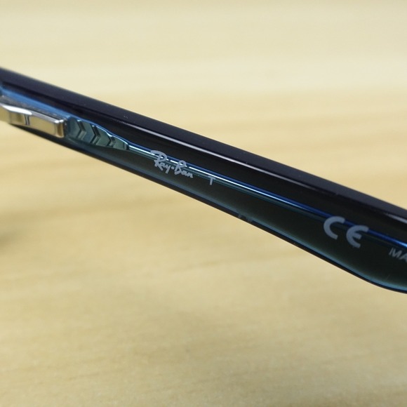 Ray-Ban Kids Eyeglasses Frames RB1555 3667 Blue Rectangle Full Rim 48-16-130 - Picture 9 of 13